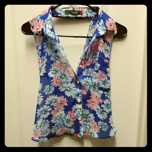 Forever 21 floral crop top